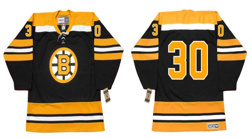 2019 Men Boston Bruins #30 Cheevers Black CCM NHL jerseys1->boston bruins->NHL Jersey